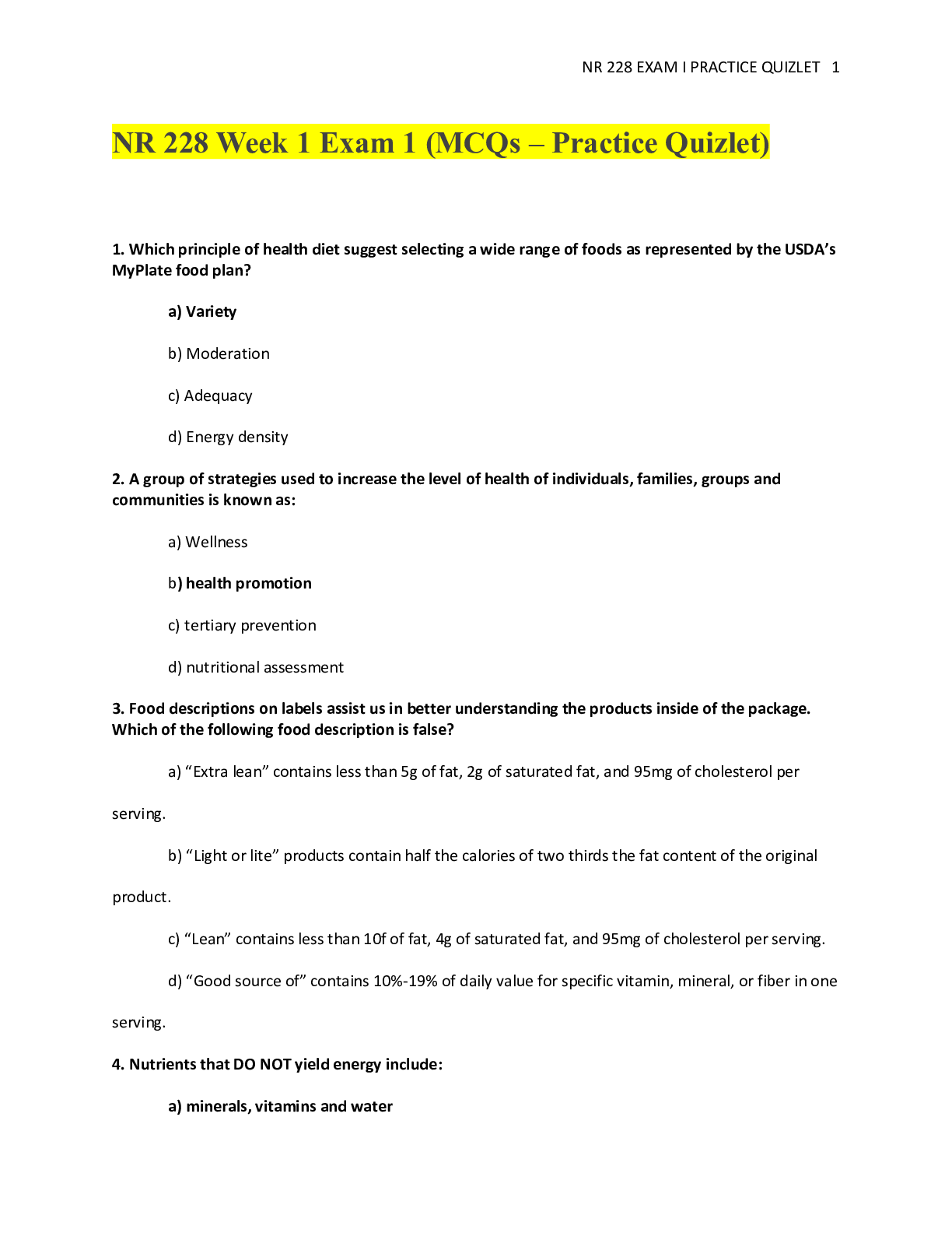 Preview image for NR 228 Week 1 Exam 1 (MCQs – Practice Quizlet)